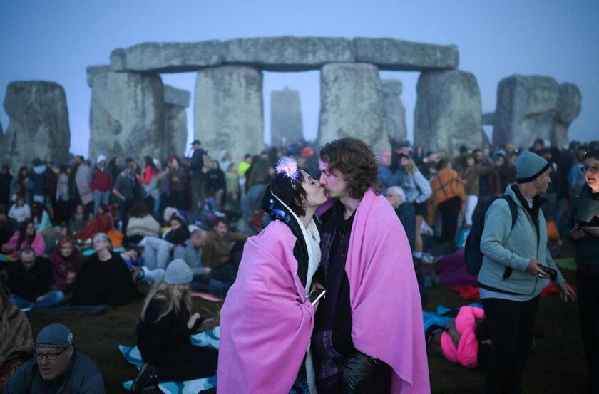 Festival del solstizio d 'estate a Stonehenge, 21 giugno © ANSA/AFP
